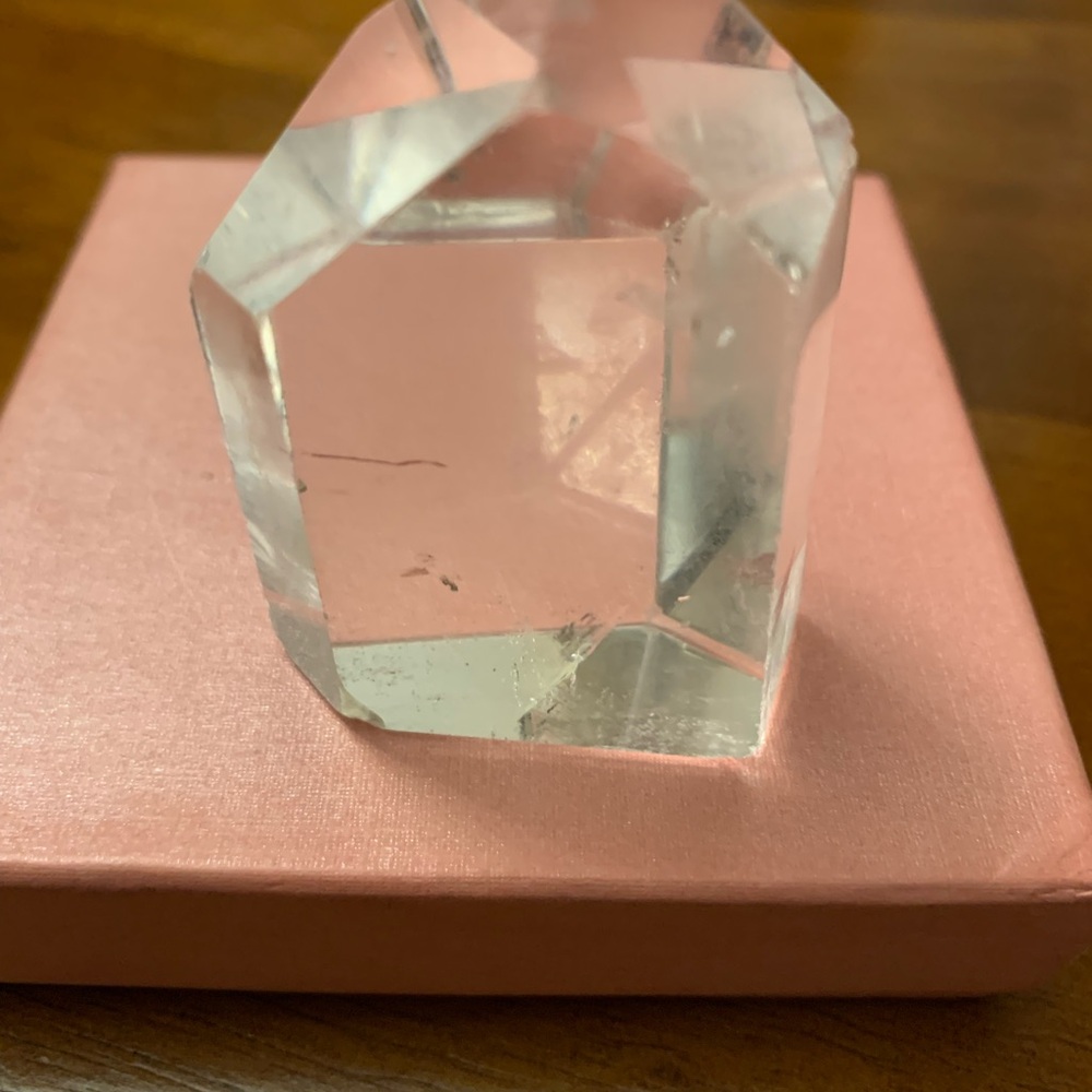 Crystal Decorative Accent on Pink Base